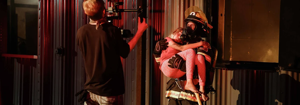 Stringline BTS cinematography