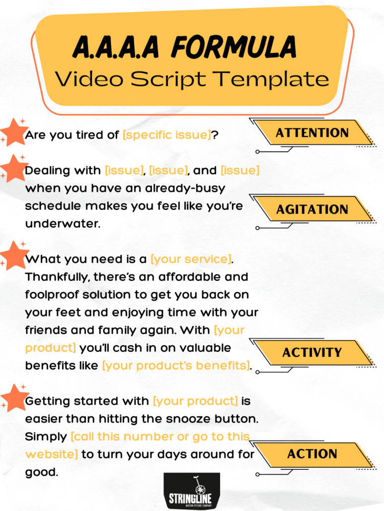 video scripting template