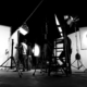in-house video production black and white set